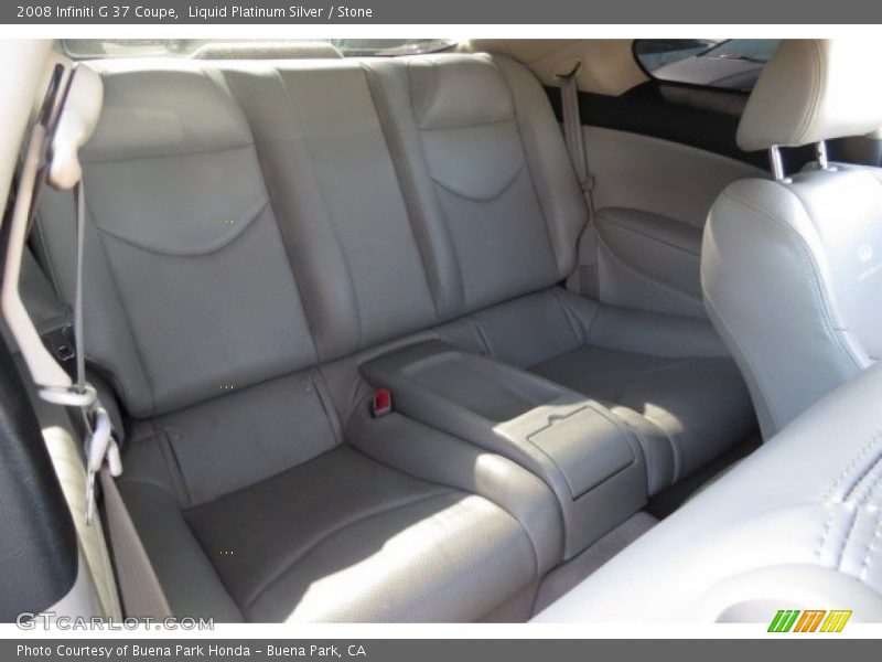Liquid Platinum Silver / Stone 2008 Infiniti G 37 Coupe