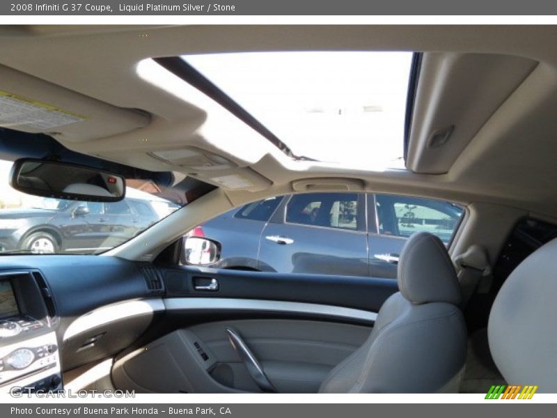 Liquid Platinum Silver / Stone 2008 Infiniti G 37 Coupe