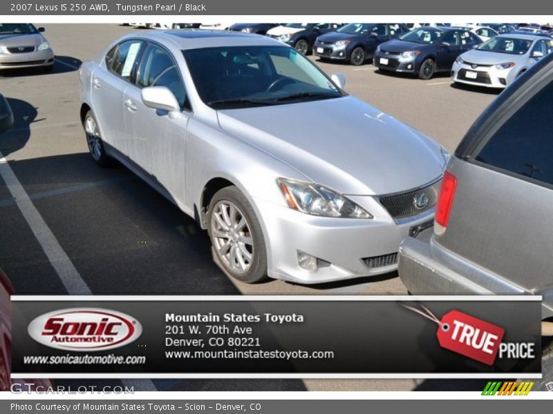 Tungsten Pearl / Black 2007 Lexus IS 250 AWD