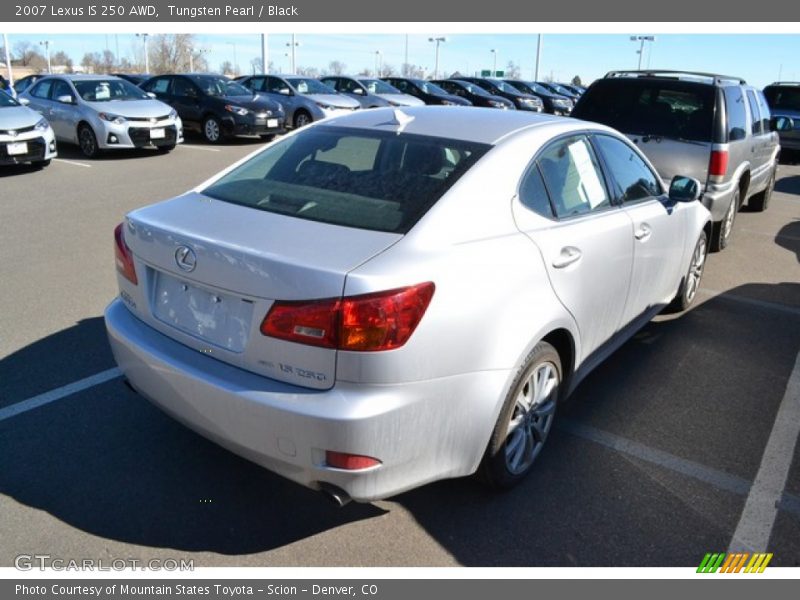 Tungsten Pearl / Black 2007 Lexus IS 250 AWD