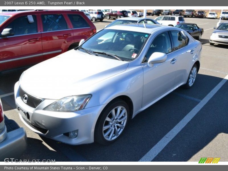 Tungsten Pearl / Black 2007 Lexus IS 250 AWD