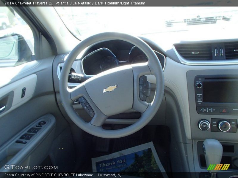 Atlantis Blue Metallic / Dark Titanium/Light Titanium 2014 Chevrolet Traverse LS