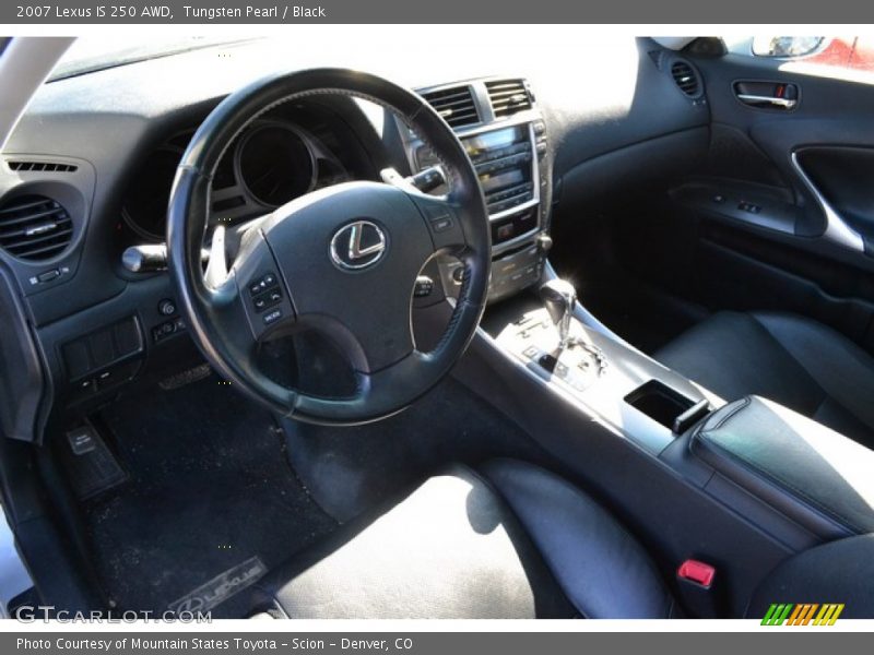 Tungsten Pearl / Black 2007 Lexus IS 250 AWD