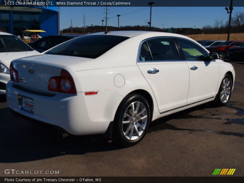 White Diamond Tricoat / Cocoa/Cashmere 2011 Chevrolet Malibu LTZ