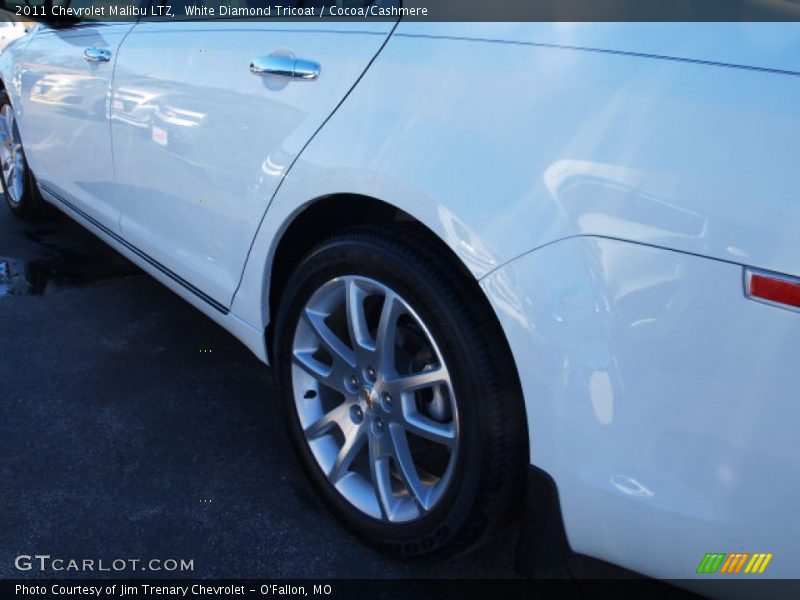 White Diamond Tricoat / Cocoa/Cashmere 2011 Chevrolet Malibu LTZ