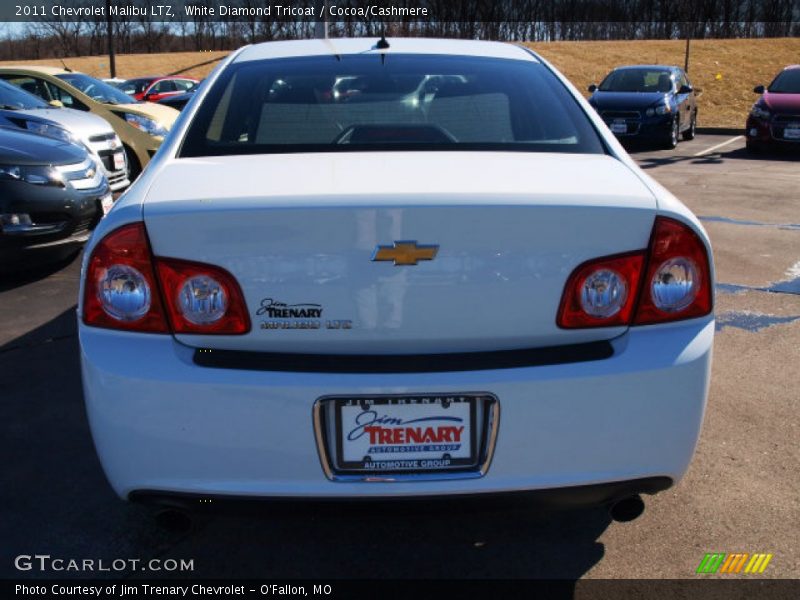 White Diamond Tricoat / Cocoa/Cashmere 2011 Chevrolet Malibu LTZ