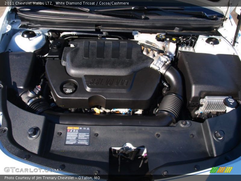 White Diamond Tricoat / Cocoa/Cashmere 2011 Chevrolet Malibu LTZ