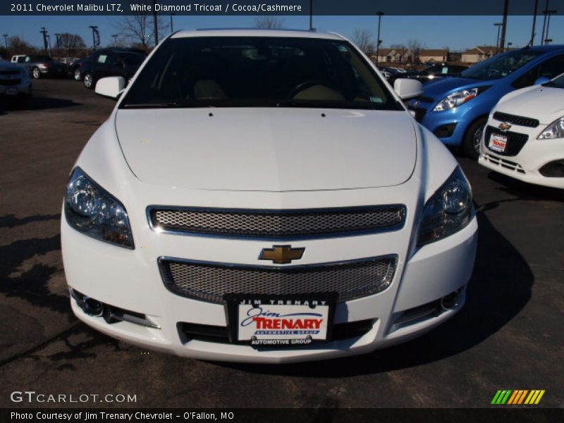 White Diamond Tricoat / Cocoa/Cashmere 2011 Chevrolet Malibu LTZ