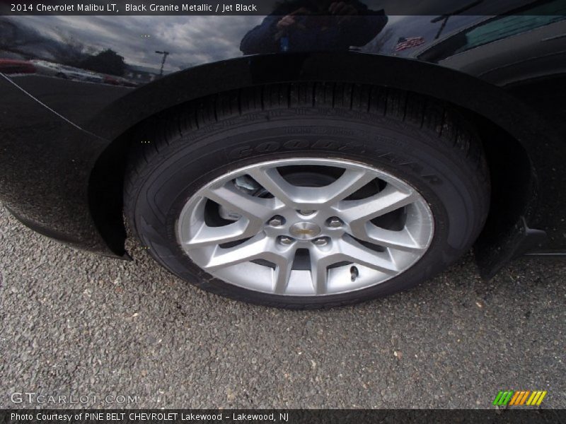 Black Granite Metallic / Jet Black 2014 Chevrolet Malibu LT