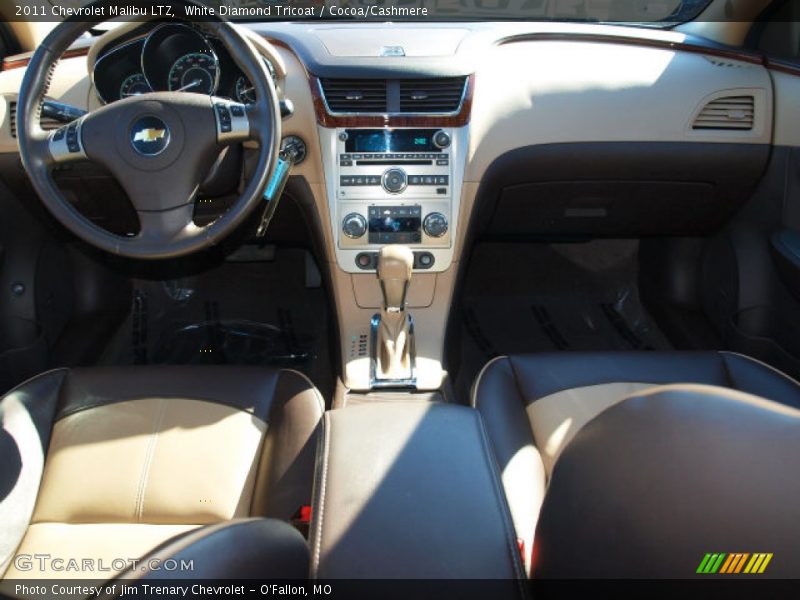 White Diamond Tricoat / Cocoa/Cashmere 2011 Chevrolet Malibu LTZ