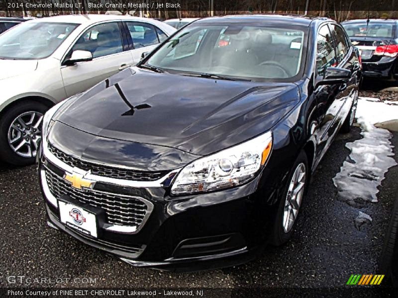 Black Granite Metallic / Jet Black 2014 Chevrolet Malibu LT