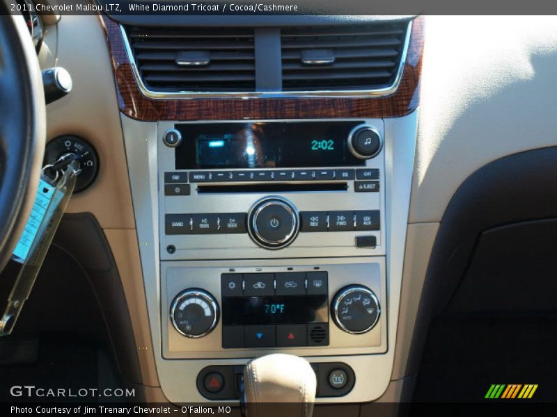 White Diamond Tricoat / Cocoa/Cashmere 2011 Chevrolet Malibu LTZ