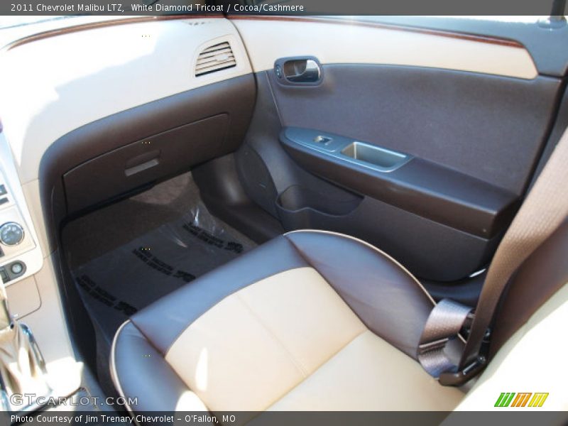 White Diamond Tricoat / Cocoa/Cashmere 2011 Chevrolet Malibu LTZ