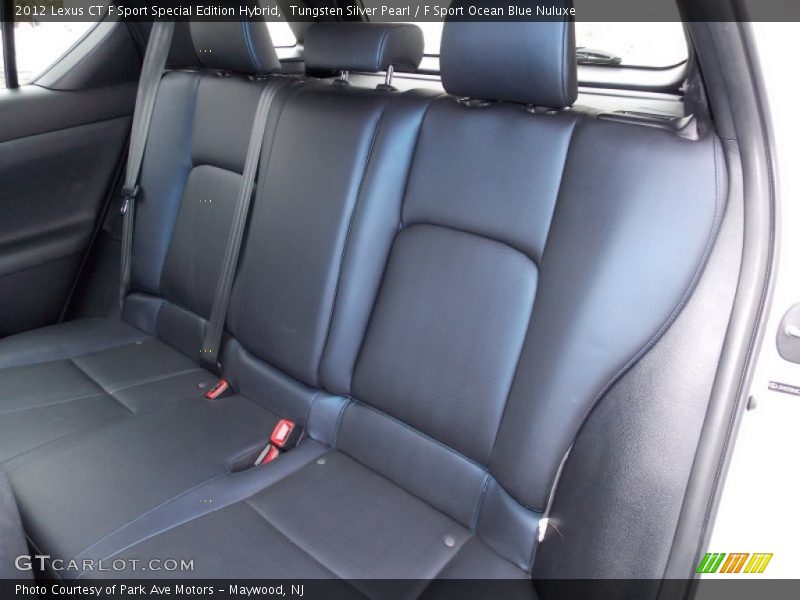 Tungsten Silver Pearl / F Sport Ocean Blue Nuluxe 2012 Lexus CT F Sport Special Edition Hybrid