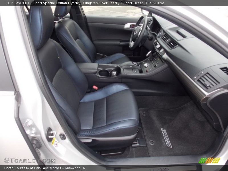 Tungsten Silver Pearl / F Sport Ocean Blue Nuluxe 2012 Lexus CT F Sport Special Edition Hybrid