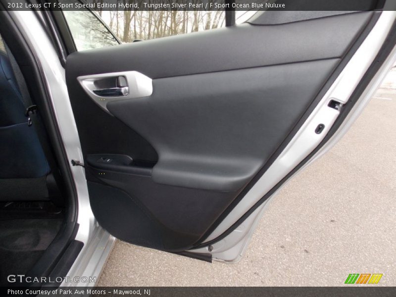 Tungsten Silver Pearl / F Sport Ocean Blue Nuluxe 2012 Lexus CT F Sport Special Edition Hybrid