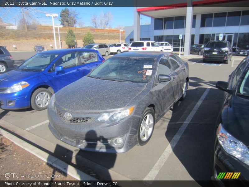 Magnetic Gray Metallic / Light Gray 2012 Toyota Camry SE