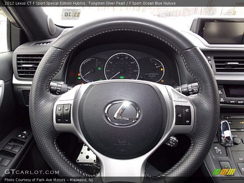 Tungsten Silver Pearl / F Sport Ocean Blue Nuluxe 2012 Lexus CT F Sport Special Edition Hybrid