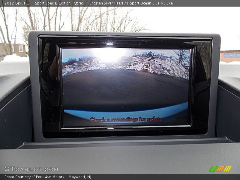 Tungsten Silver Pearl / F Sport Ocean Blue Nuluxe 2012 Lexus CT F Sport Special Edition Hybrid