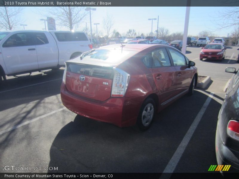 Barcelona Red Metallic / Bisque 2010 Toyota Prius Hybrid III