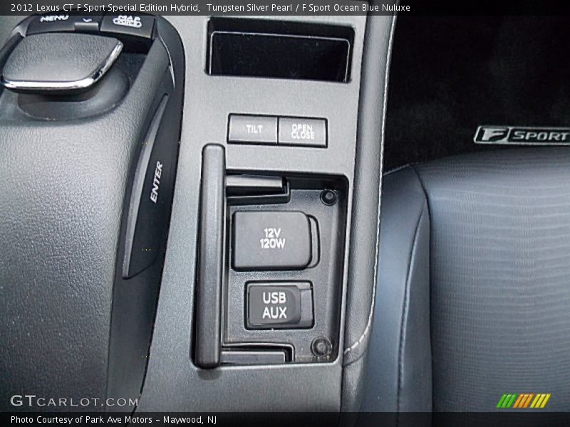 Tungsten Silver Pearl / F Sport Ocean Blue Nuluxe 2012 Lexus CT F Sport Special Edition Hybrid