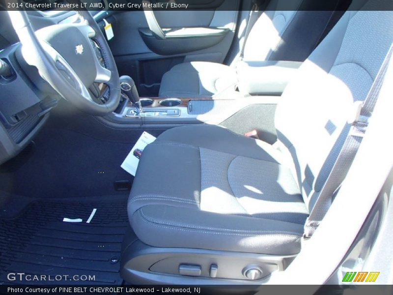 Cyber Grey Metallic / Ebony 2014 Chevrolet Traverse LT AWD