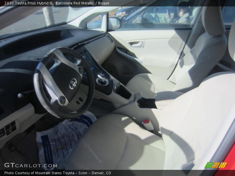 Barcelona Red Metallic / Bisque 2010 Toyota Prius Hybrid III