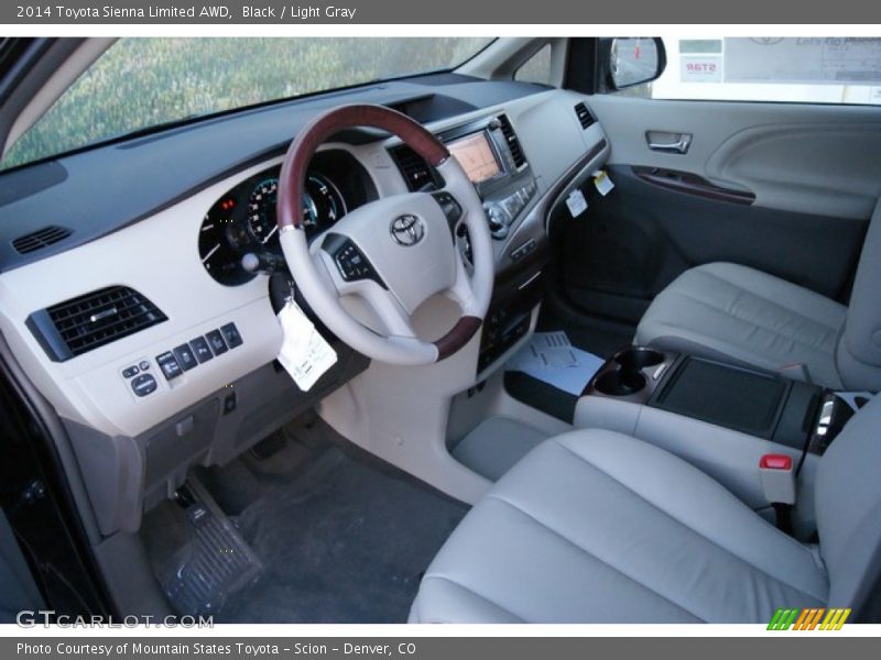 Black / Light Gray 2014 Toyota Sienna Limited AWD