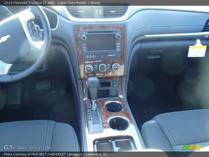 Cyber Grey Metallic / Ebony 2014 Chevrolet Traverse LT AWD