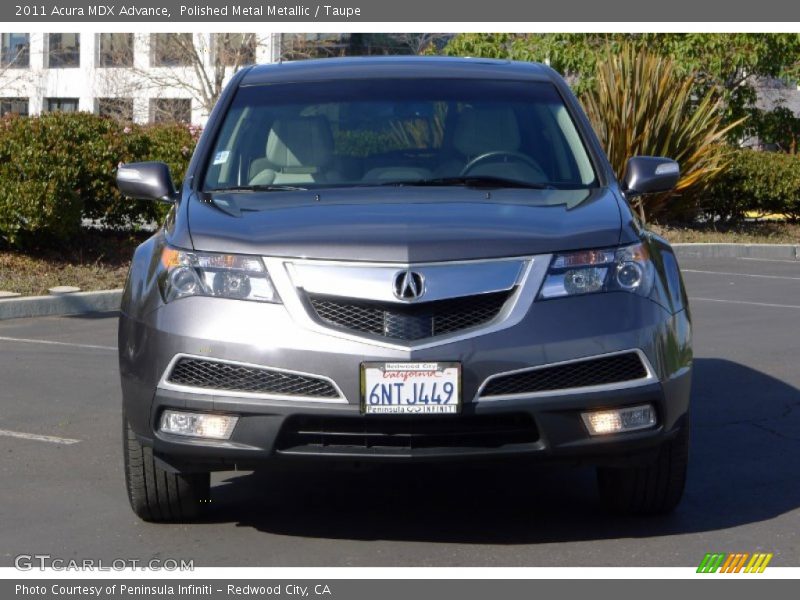 Polished Metal Metallic / Taupe 2011 Acura MDX Advance