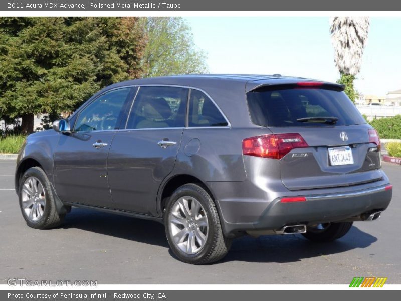 Polished Metal Metallic / Taupe 2011 Acura MDX Advance