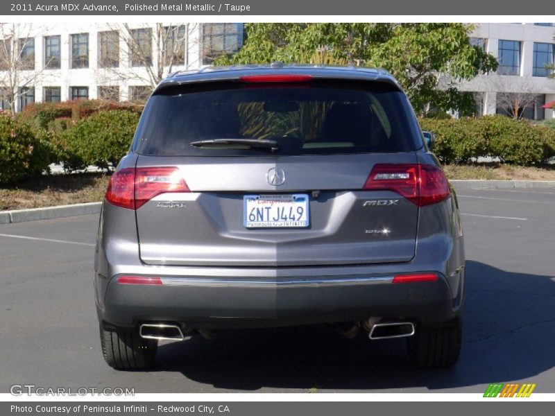Polished Metal Metallic / Taupe 2011 Acura MDX Advance
