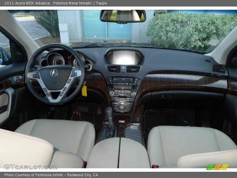 Polished Metal Metallic / Taupe 2011 Acura MDX Advance