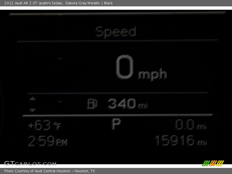 Dakota Gray Metallic / Black 2012 Audi A6 2.0T quattro Sedan