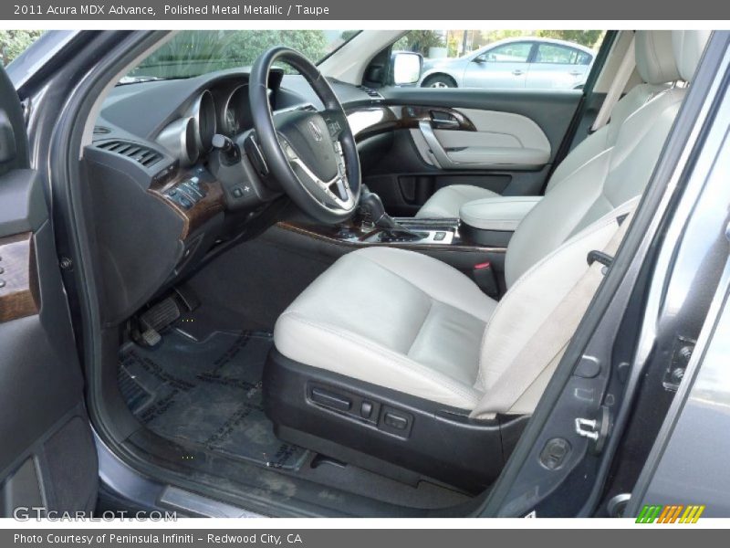 Polished Metal Metallic / Taupe 2011 Acura MDX Advance