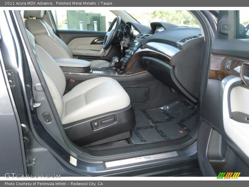 Polished Metal Metallic / Taupe 2011 Acura MDX Advance