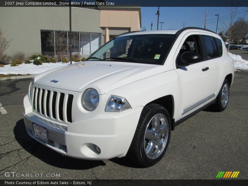 Stone White / Pastel Slate Gray 2007 Jeep Compass Limited