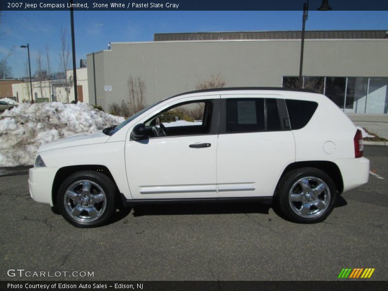 Stone White / Pastel Slate Gray 2007 Jeep Compass Limited