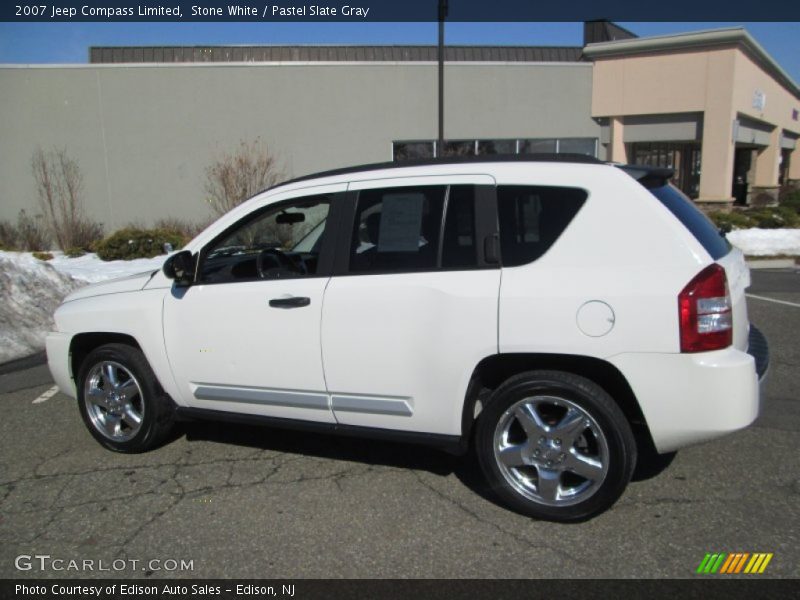 Stone White / Pastel Slate Gray 2007 Jeep Compass Limited