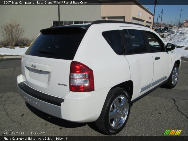 Stone White / Pastel Slate Gray 2007 Jeep Compass Limited