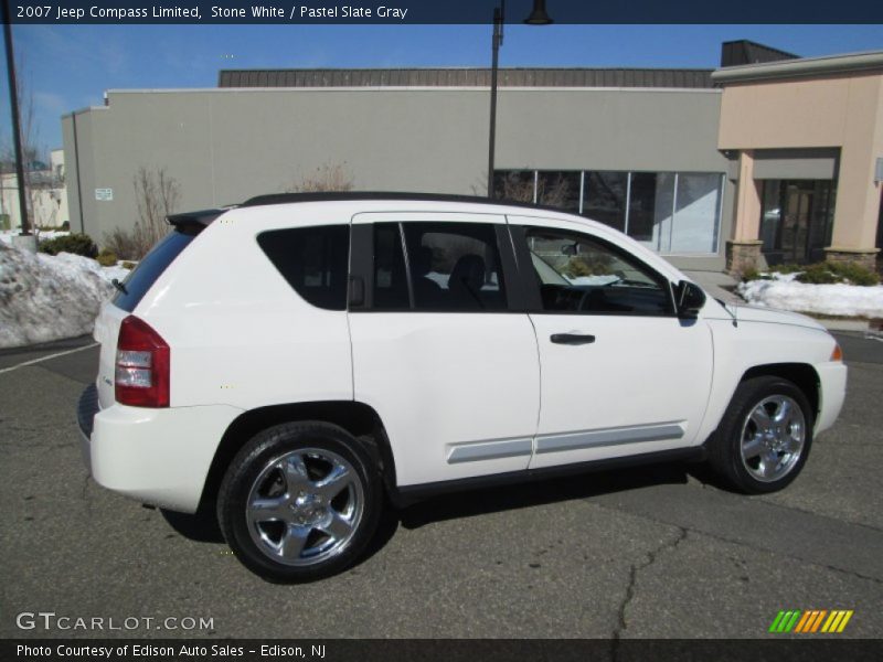 Stone White / Pastel Slate Gray 2007 Jeep Compass Limited