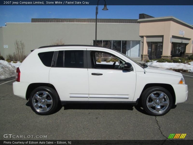 Stone White / Pastel Slate Gray 2007 Jeep Compass Limited
