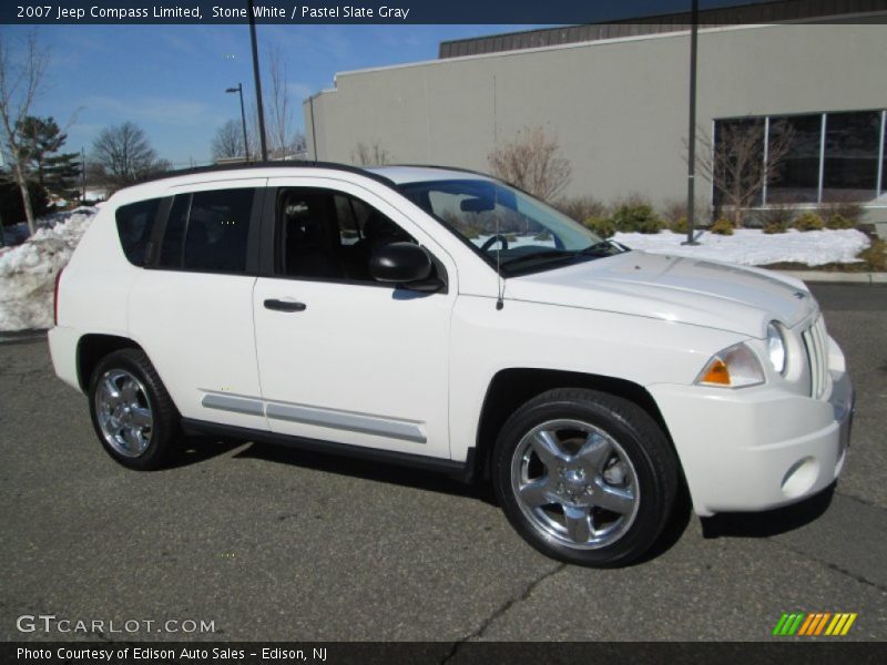 Stone White / Pastel Slate Gray 2007 Jeep Compass Limited