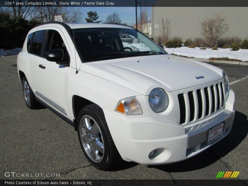 Stone White / Pastel Slate Gray 2007 Jeep Compass Limited