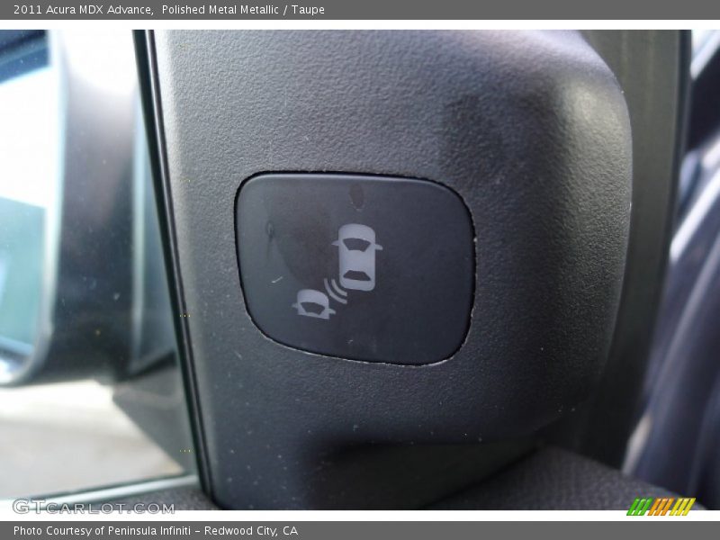 Polished Metal Metallic / Taupe 2011 Acura MDX Advance