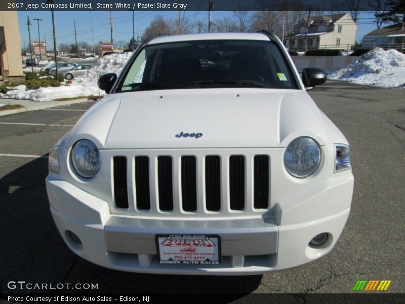 Stone White / Pastel Slate Gray 2007 Jeep Compass Limited