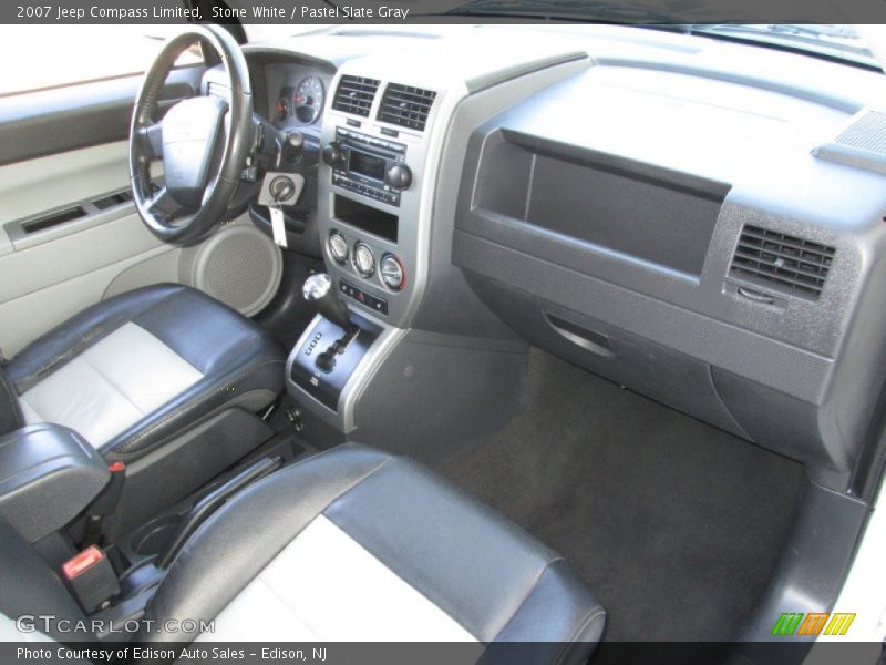 Stone White / Pastel Slate Gray 2007 Jeep Compass Limited