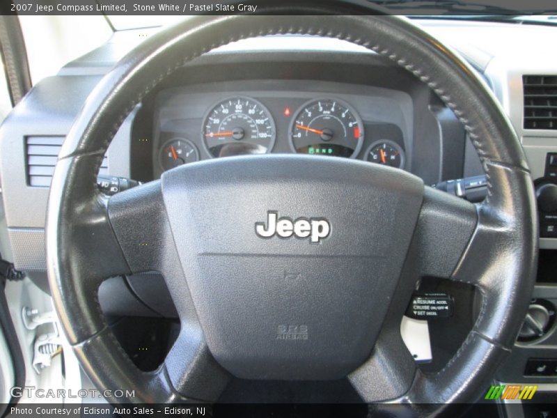 Stone White / Pastel Slate Gray 2007 Jeep Compass Limited