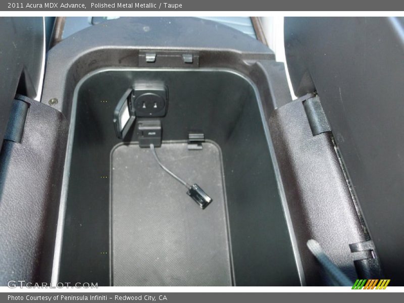 Polished Metal Metallic / Taupe 2011 Acura MDX Advance