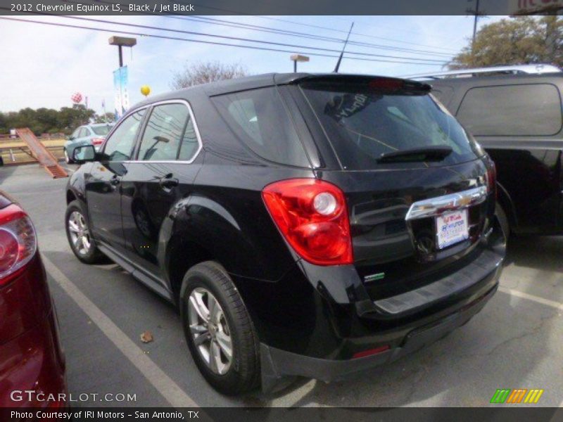 Black / Jet Black 2012 Chevrolet Equinox LS